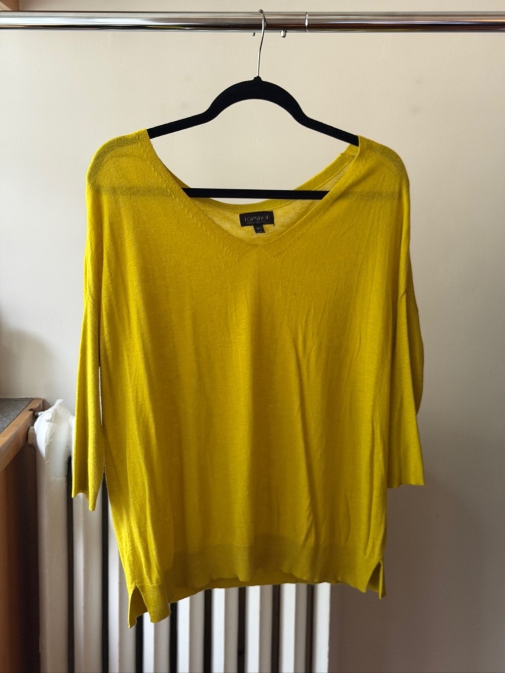 Topshop Knit V-Neck Top
